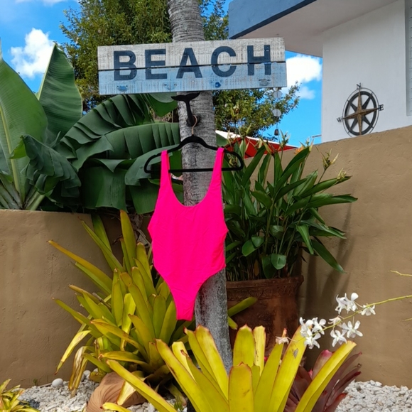 Other - Hot Pink One Piece Bath Suit